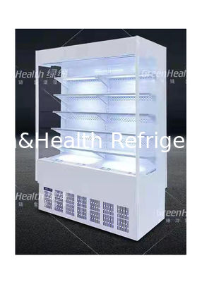 Vertikaler offener Front Shop Drinks Display Chiller Multideck für Restaurant