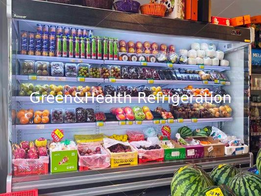 Gemüsefreilicht-Kühler Multideck Juice Fruit Mall Refrigerator
