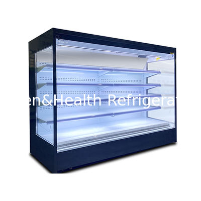 Aufrechte kommerzielle große Open-Deck-Kühler für Getränke und Früchte