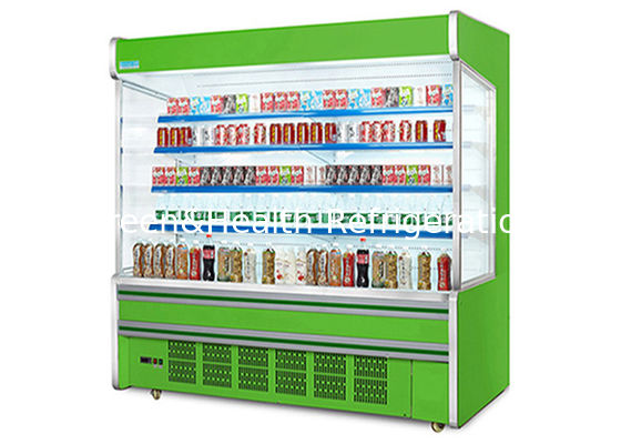 Plug-in-Kompressor, vertikaler Open-Air-Display-Kühler für Getränke