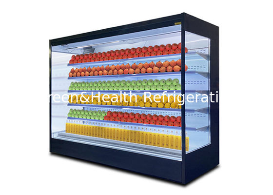 4 Schichten Regale Supermarkt Open Display Chiller für Merchandiser