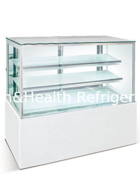 2 Regale und verstellbarer Kuchen zeigen Gefrierschrank/abkühlendes R404a-Backwaren-Einkommen an