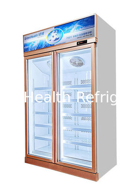 Kommerzieller Gefrierschrank mit sichtbarer Glastür und 5 verstellbaren Einlegeböden