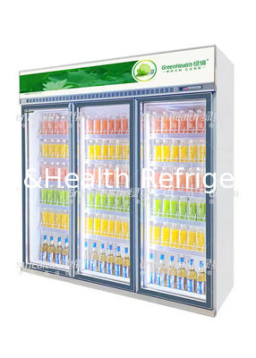 2 / 3 Tür-Handelsanzeigen-Kühler mit Inverter-Kompressor 1008L