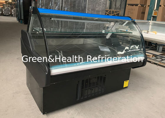 Gewerblicher Kühlschrank mit 100L-Kapazität mit Front-Flip-Up-Glastür und LED-Beleuchtung 6500K
