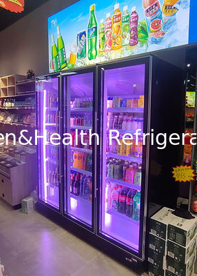 Kommerzielle vertikale Bier Anzeige Kühlgerät Doppeltür Getränke Kühlschrank