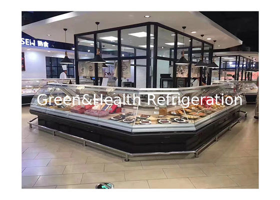 Gewerblicher Großflächen-Frischfleisch-Display-Frieser-Tiefdisplay-Kühlschrank