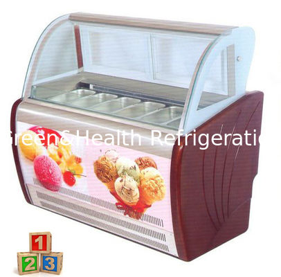 Gewerbliche Luxus-Eis-Frisur-Anzeige Lebensmittel Schrank Kuchen Snack-Vitrine