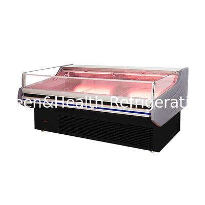 LED-Lichtfleischbildschirm Gefrierschrank Edelstahl Innenraum Automatische Auftauen -2 ~ 8 C