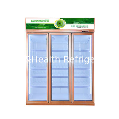 R134a Lüfterkühlung Gewerbeanzeige Kühlschrank Getränke-Kühler