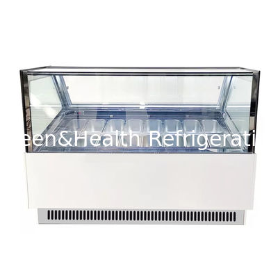 Frostfreies Design -16-22C Temperglas Eiscreme Anzeige Gefrierschrank