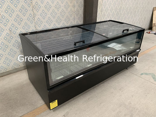 Fabrik Direktverkäufe Gewerbliche horizontale große Speicheranzeige Rohstoffinsel Schrank