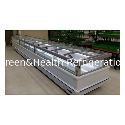 Horizontale Glasschiebetür mit eingebautem Kompressor Gefrierschrank