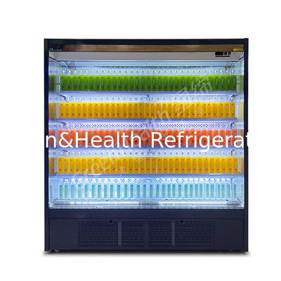 Fünf-Schicht-Display-Regal mit rechten Winkel Unteren Einheit Offene Lagerung Display Gefrierschrank