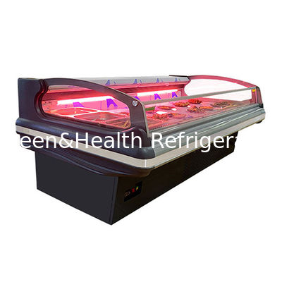 Kommerzielle horizontale Supermärkte verwenden stilvolle europäische Frischfleisch-Kühlvitrinen