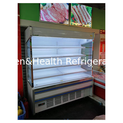 Gewerblicher eingebauter Kompressor Mehrfachregal Kühlschrank offenen Typs