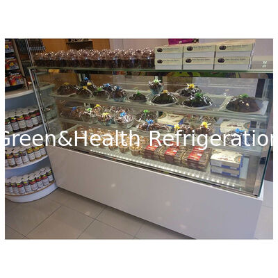 Boden stehende Mehrfachregal mit rechtem Winkel Kuchen Kühlschrank