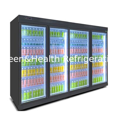 Gewerblicher Getränkekühler mit Ventilatorkühlung, 5 Regalen und digitaler Steuerung für die Supermarktpräsentation