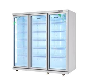 Glastür-Handelsgetränk-Kühlvorrichtung/Supermarkt-Anzeigen-Gefrierschrank