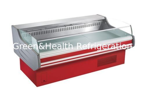 Energiesparender Fleisch-Anzeigen-Gefrierschrank mit Flip Or Non - Flip Cover Color Steel
