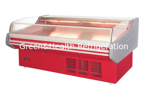 Fleisch-/Hühnerfeinkostgeschäft-Kühlvitrine-Kompressor-Ventilator, der für Hilfsgeschäft abkühlt