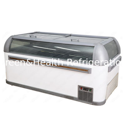 Malende Stahl-LED, die R134a-Handelstiefkühltruhe beleuchtet