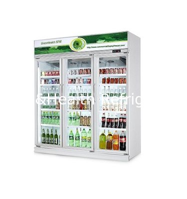 GreenHealth LG-1000W 3-türiger gewerblicher Softdrink-Kühlschrank, Oberteil, 0–10 °C