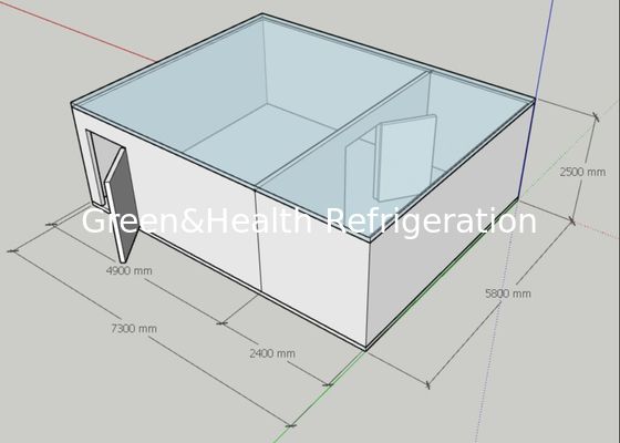 Kalter und einfrierender Industrie-Kühlraum mit kondensierender Einheit
