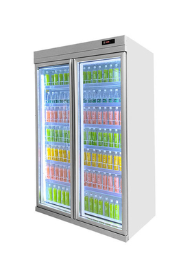 Kommerzielle vertikale Getränk-Anzeigen-kühlerer Kühlschrank für Supermarkt